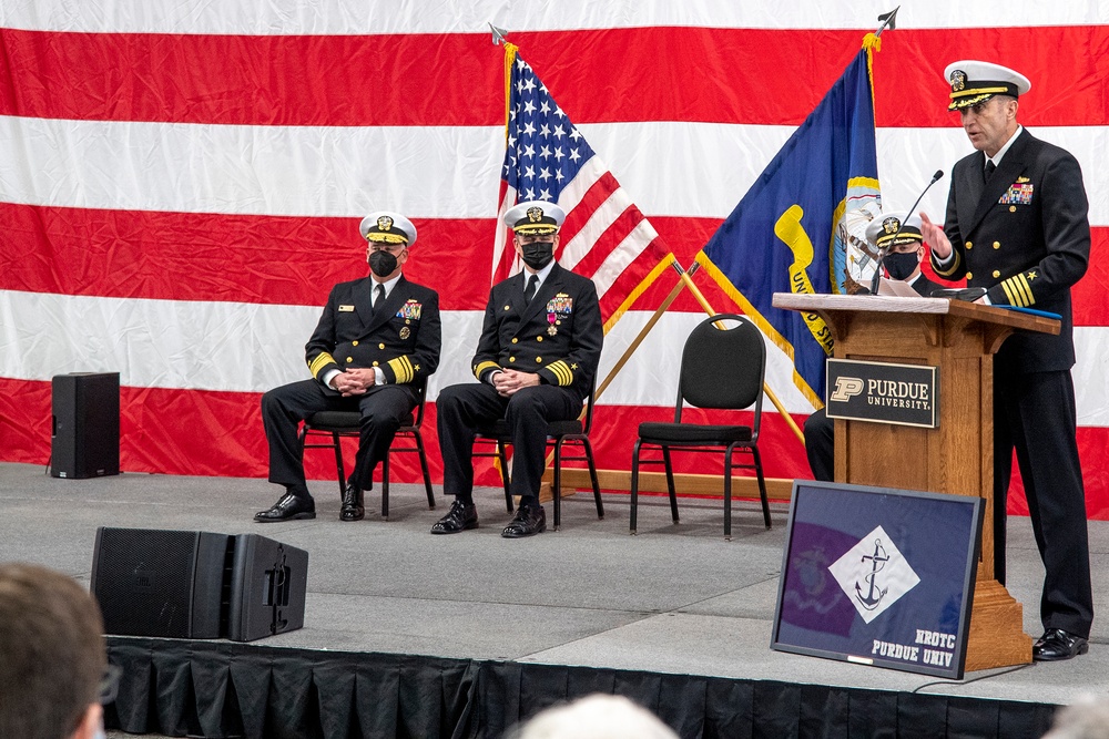 Purdue University NROTC change of command