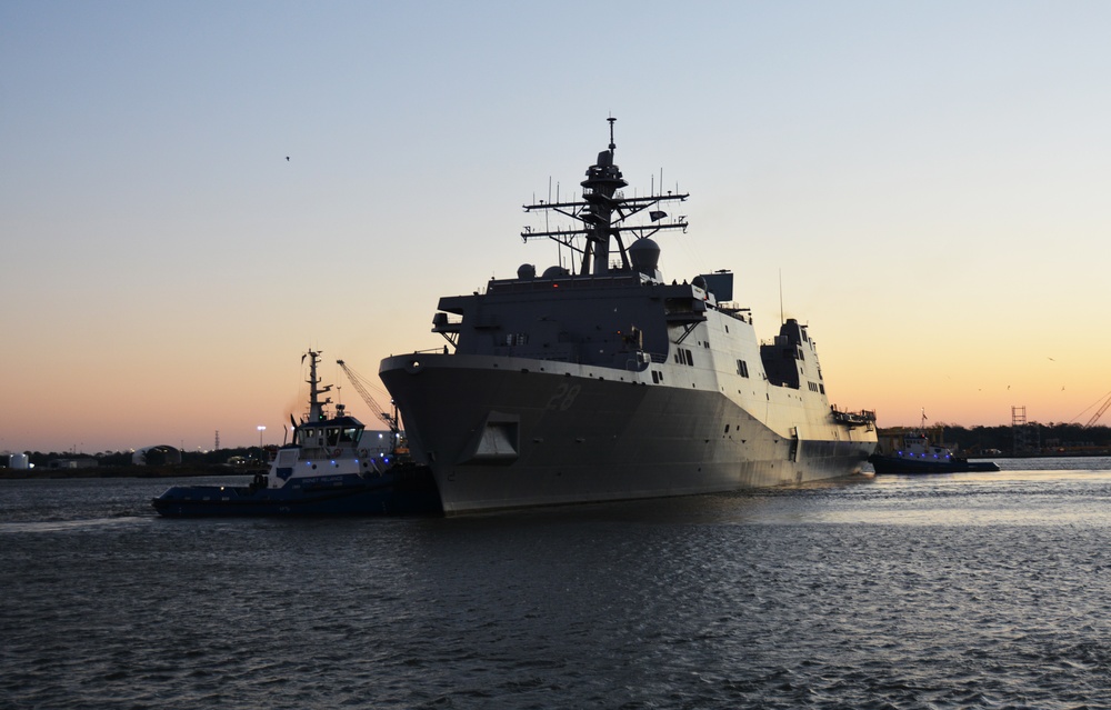 PCU Fort Lauderdale (LPD 28) Departs for Acceptance Trials