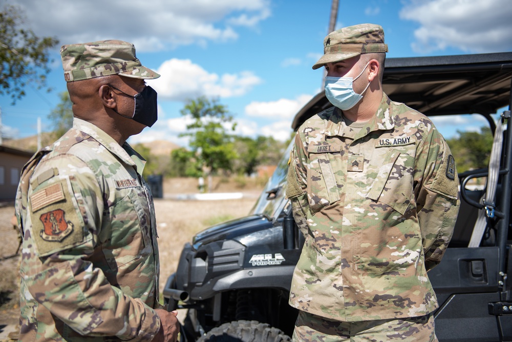 SEA Whitehead visits Puerto Rico National Guard