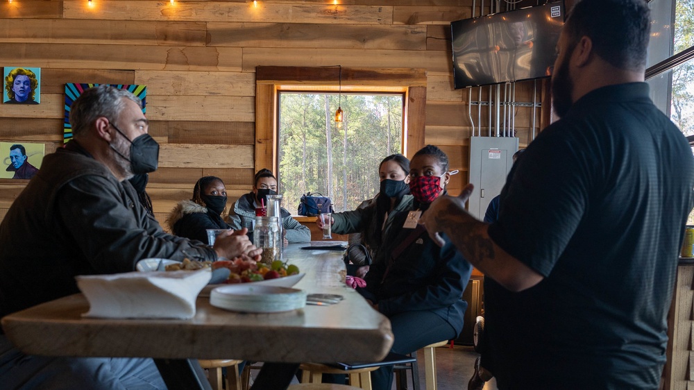 Pope Airmen Learn about Leadership from Veteran-Owned Brewery