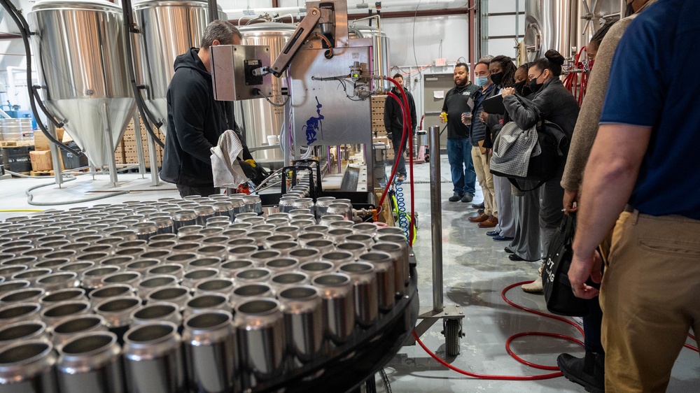 Pope Airmen Learn about Leadership from Veteran-Owned Brewery