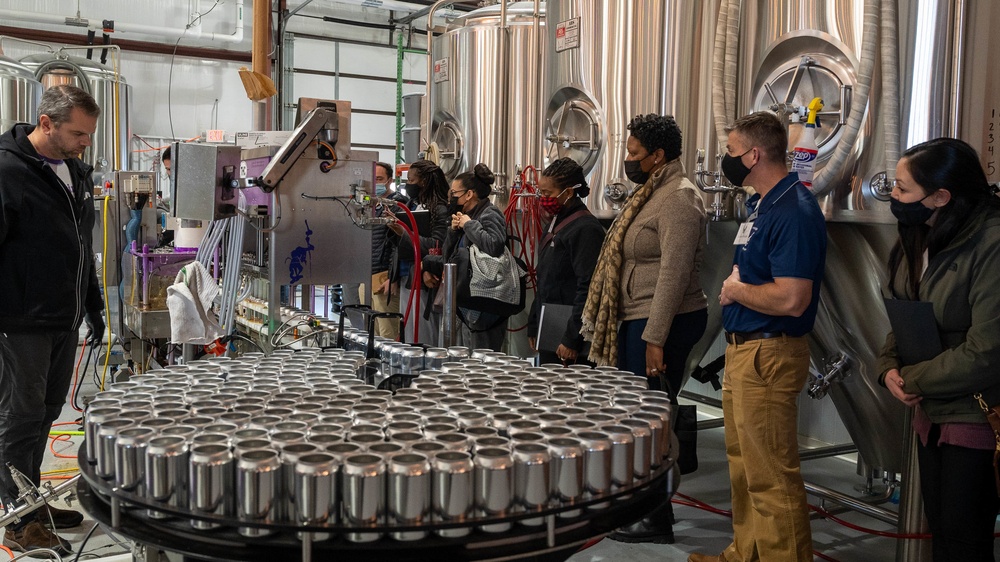 Pope Airmen Learn about Leadership from Veteran-Owned Brewery