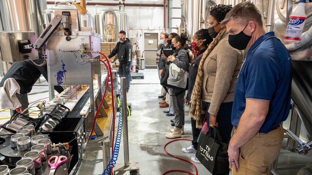 Pope Airmen Learn about Leadership from Veteran-Owned Brewery