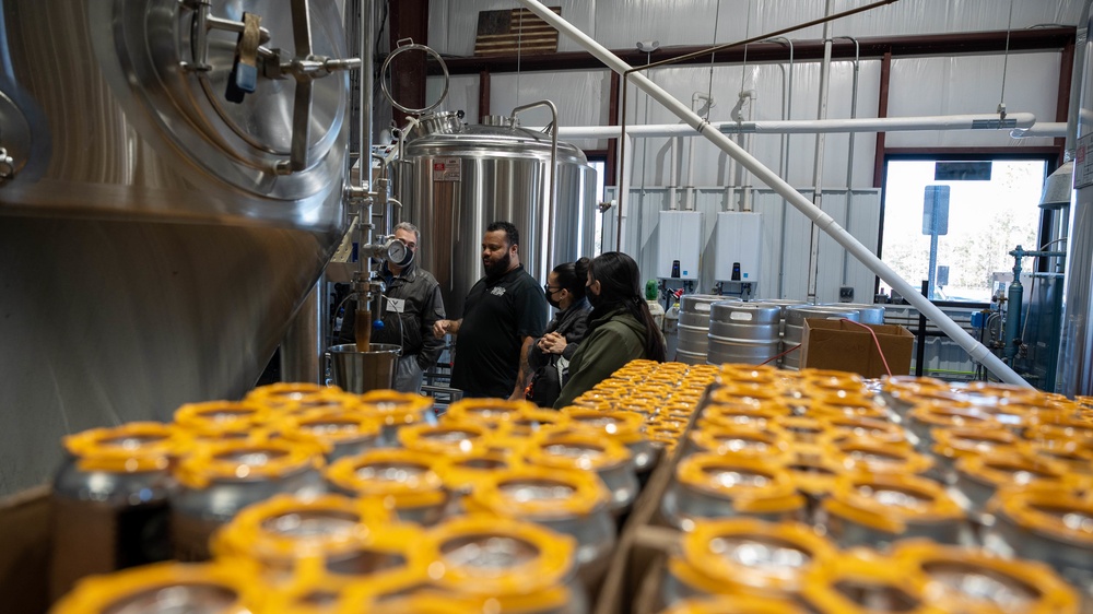 Pope Airmen Learn about Leadership from Veteran-Owned Brewery