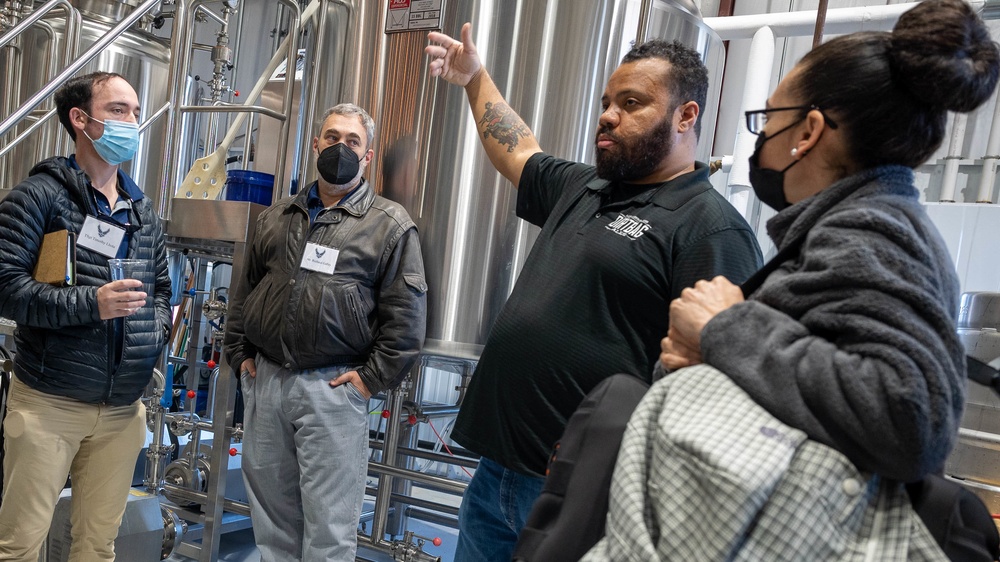 Pope Airmen Learn about Leadership from Veteran-Owned Brewery