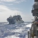 USS Lake Champlain (CG 57) Conducts a Replenishment-At-Sea