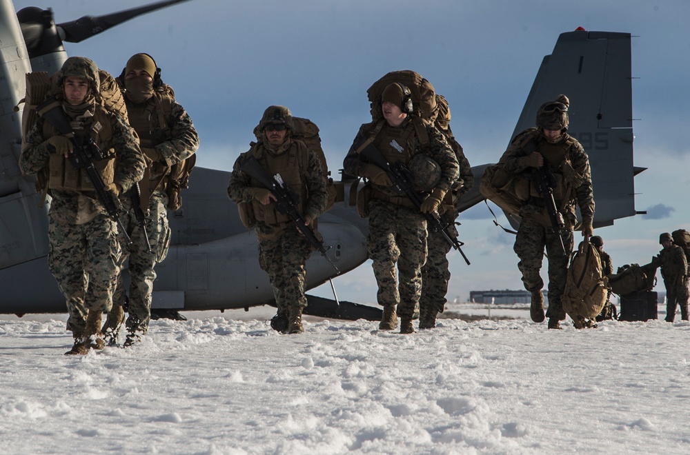 Winter Fury 22: Marines Arrive in Moses Lake