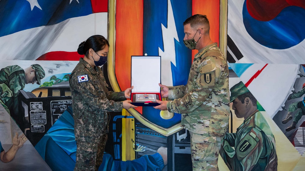 Maj. Park ROKA Farewell Ceremony
