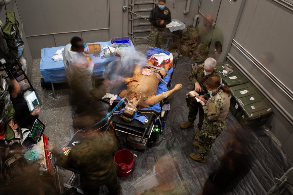 1st Medical Battalion Trains At The Naval Expeditionary Medical Training Institute