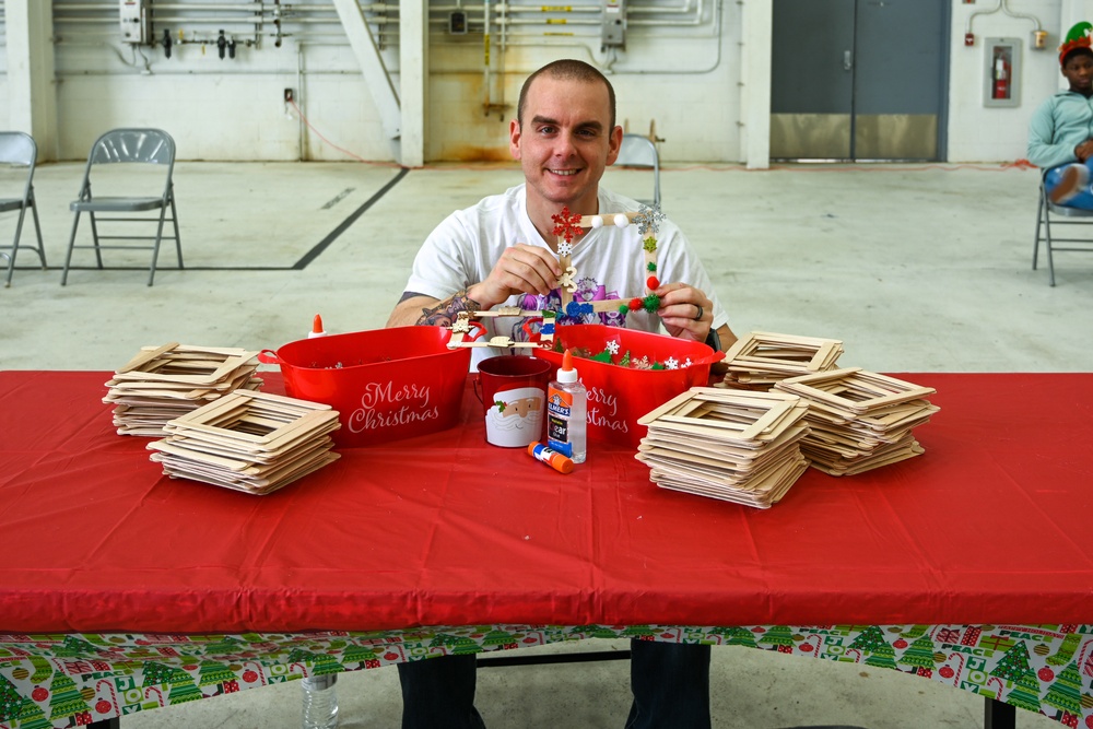 C-130 Delivers Santa to Team Pope