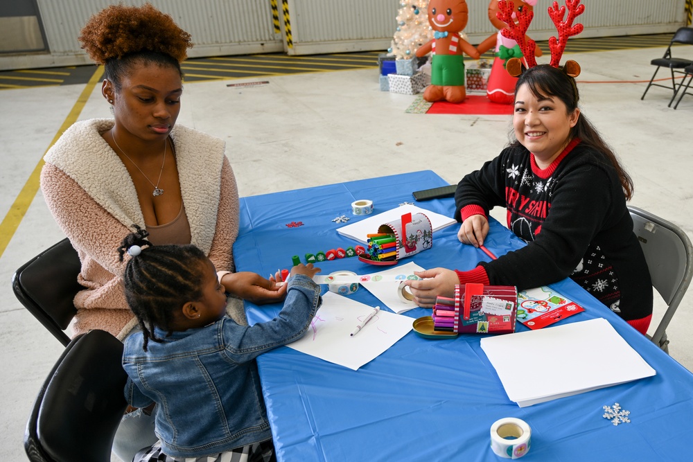 C-130 Delivers Santa to Team Pope