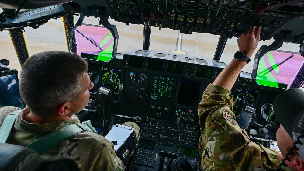 C-130 Delivers Santa to Team Pope