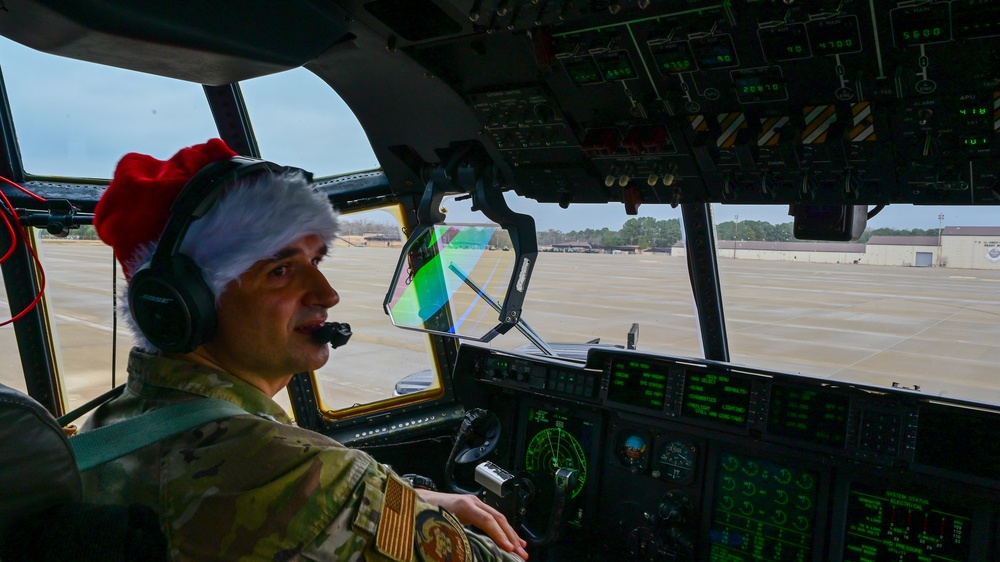 C-130 Delivers Santa to Team Pope