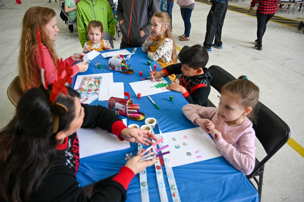 C-130 Delivers Santa to Team Pope