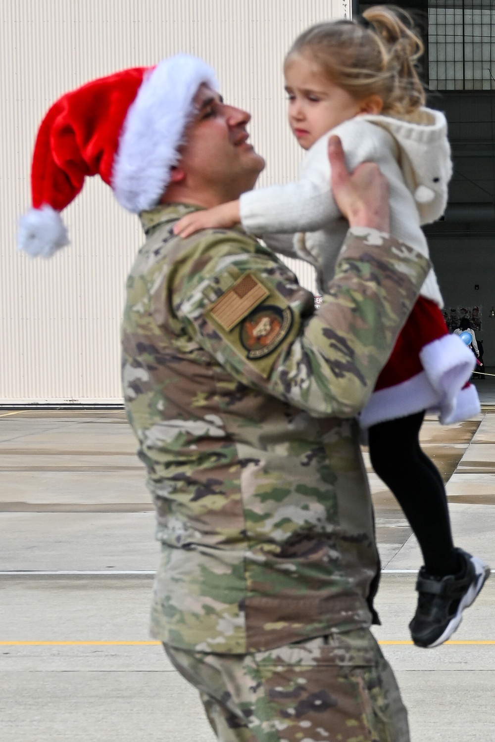 C-130 Delivers Santa to Team Pope
