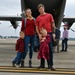 C-130 Delivers Santa to Team Pope