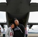 C-130 Delivers Santa to Team Pope