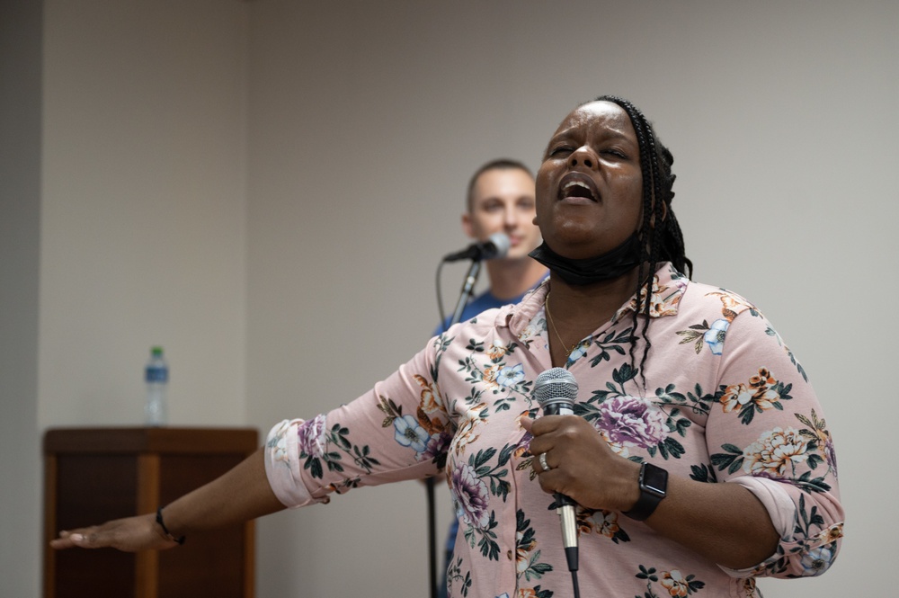 The Rock Chapel Gospel service at Ali Al Salem Air Base, Kuwait