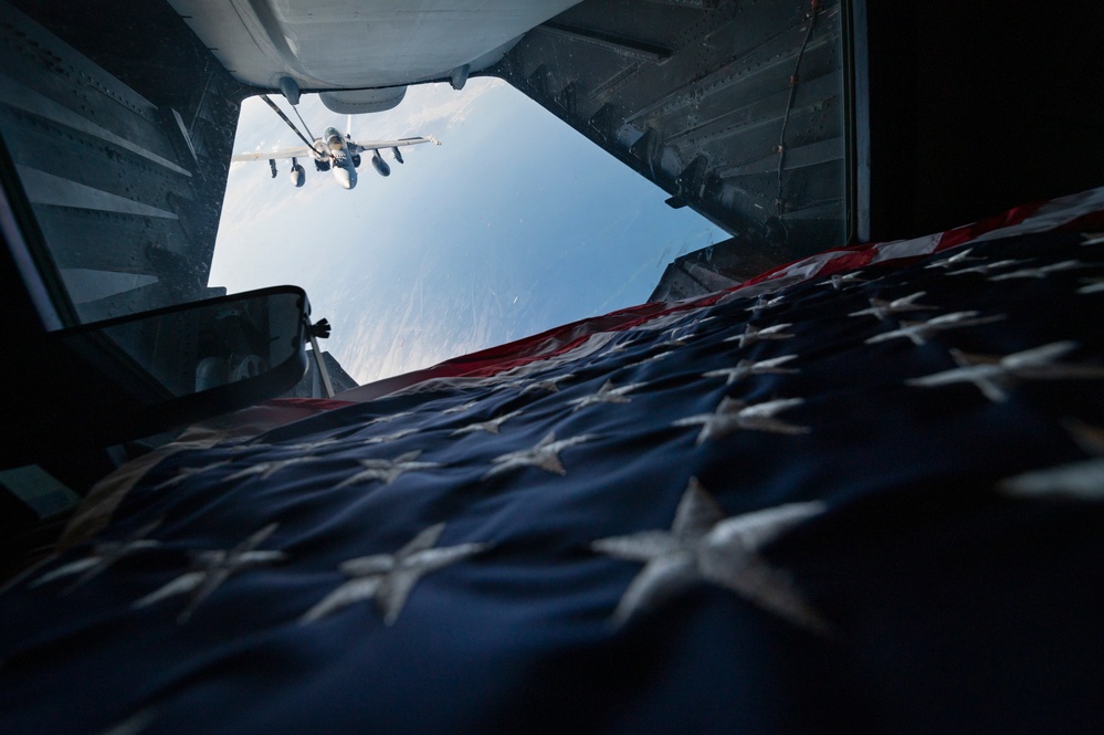908th EARS refuels US Marines F/A-18 Hornets