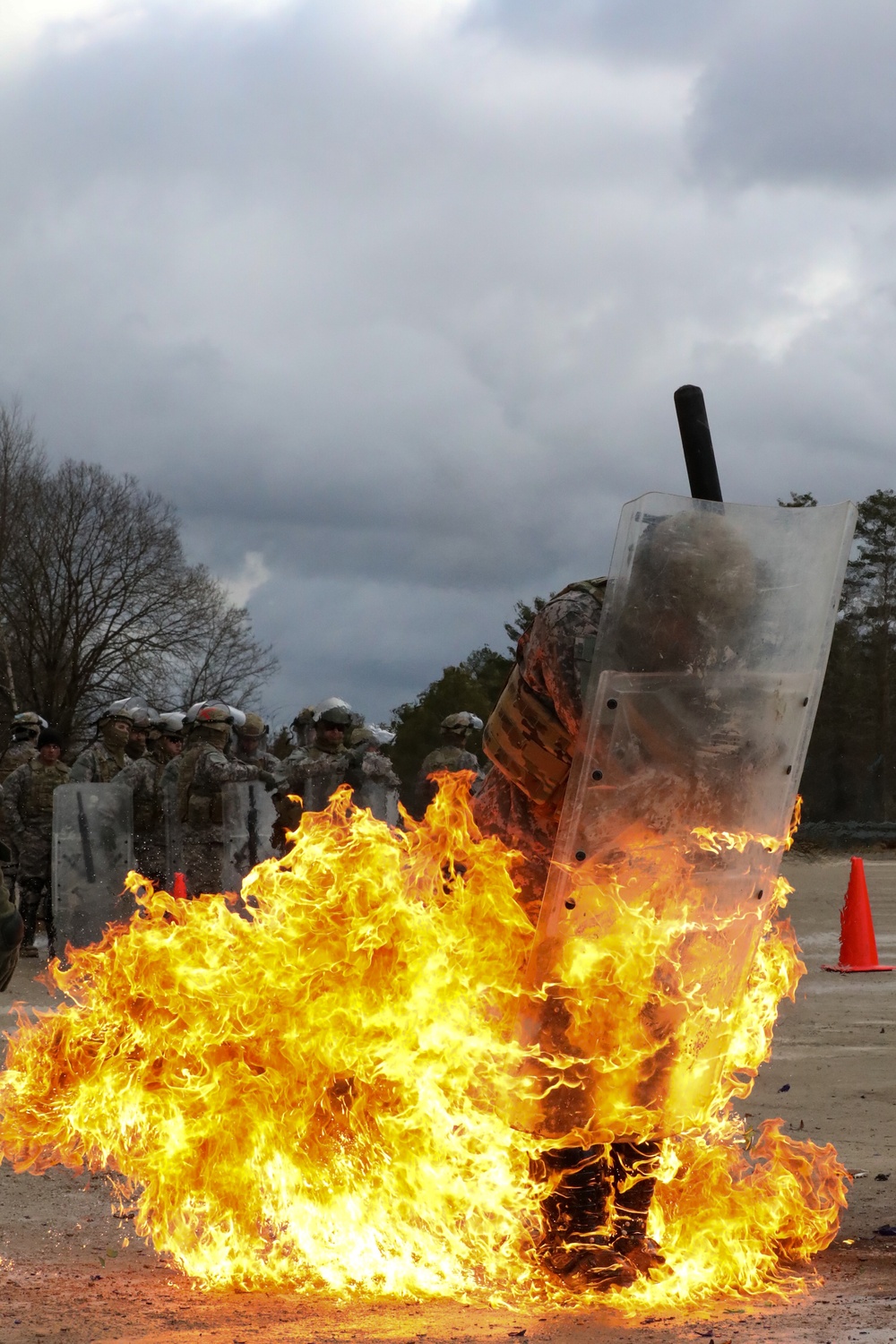 Crowd Riot Control Fire Phobia Training