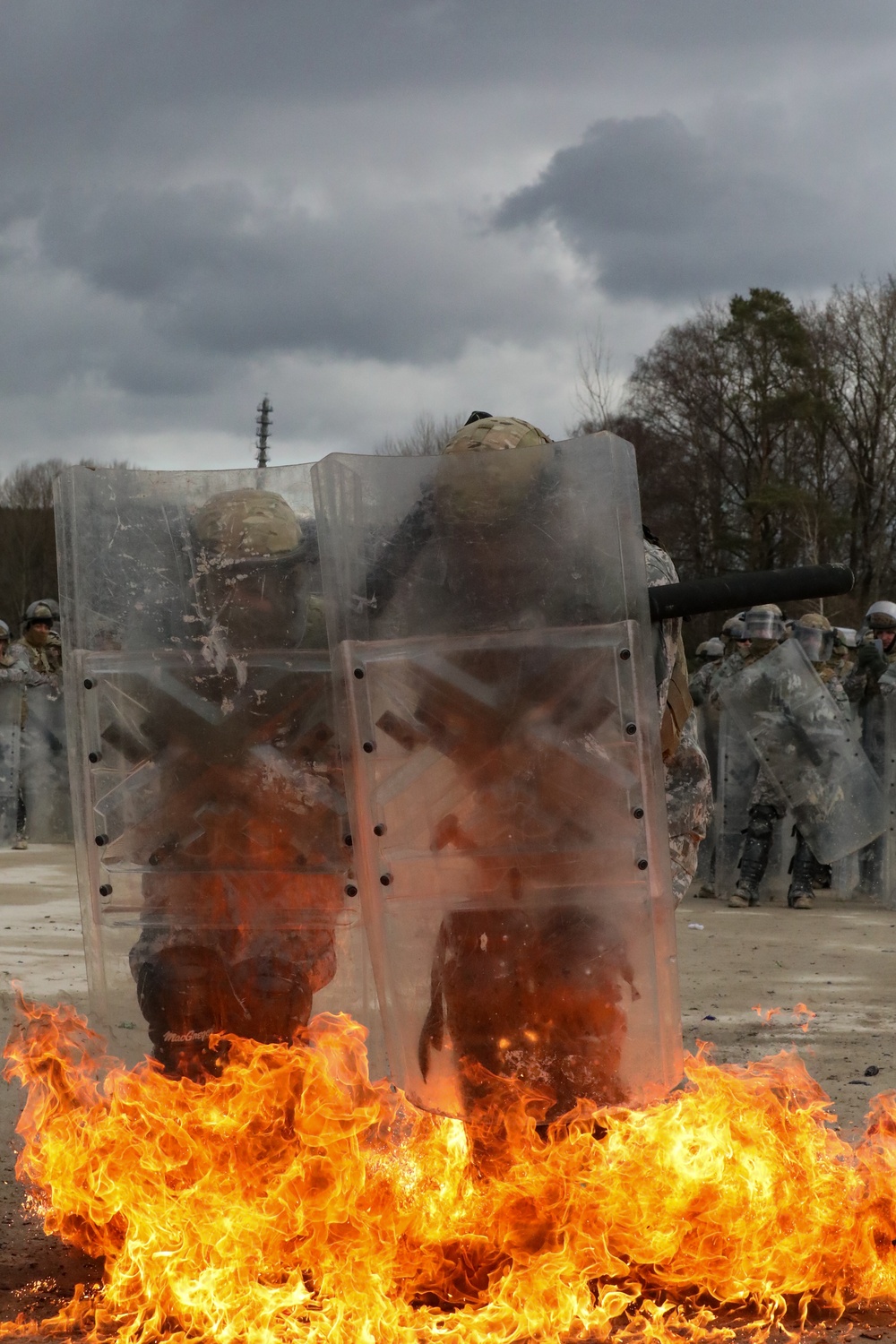 Crowd Riot Control Fire Phobia Training