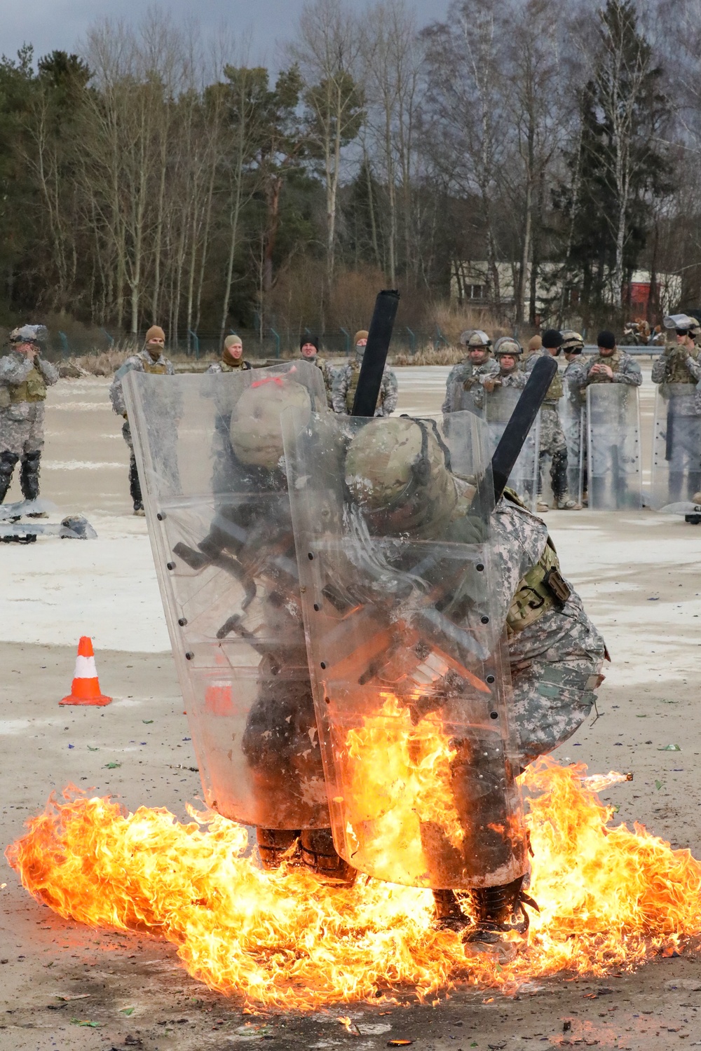 Crowd Riot Control Fire Phobia Training