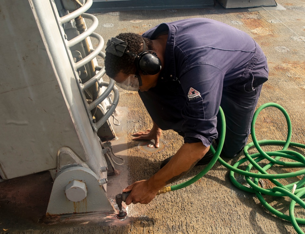 Dvids - Images - Sailors Conduct Daily Maintenance Aboard Uss Ralph 