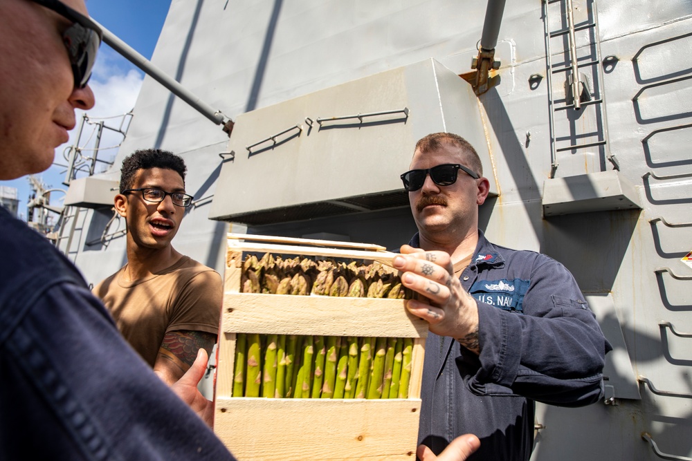 Sailors Aboard USS Ralph Johnson (DDG 114) Conduct Replenishment-at-Sea