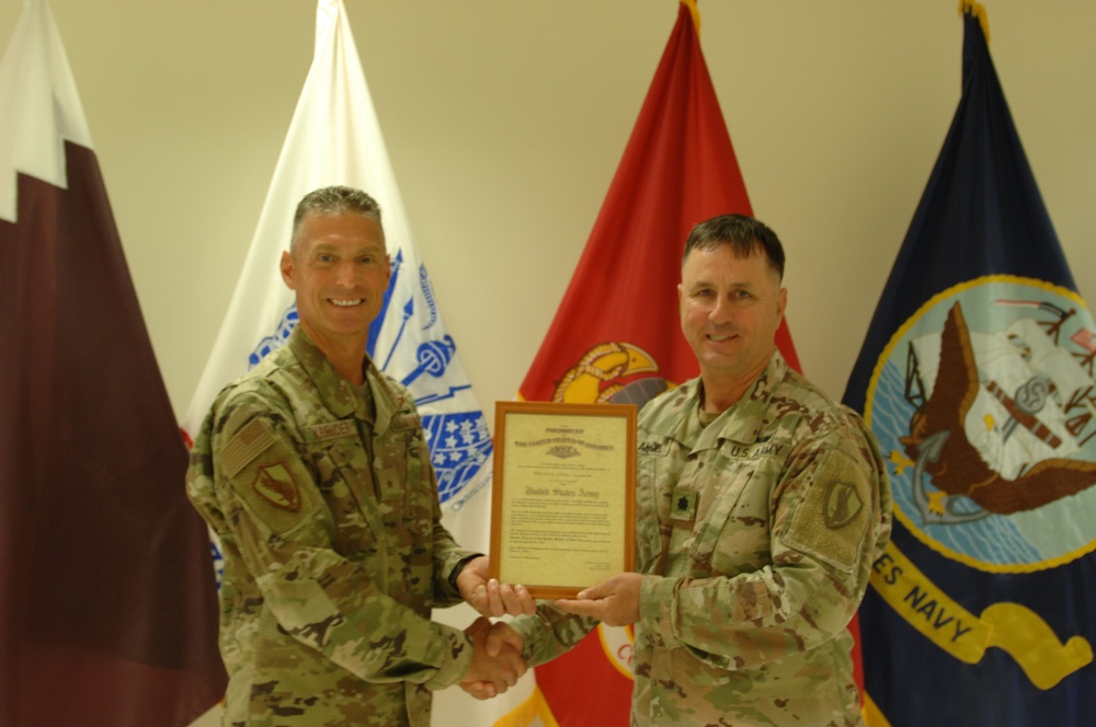 U.S. Army Reserve Lt. Col. Ron Angel promotion