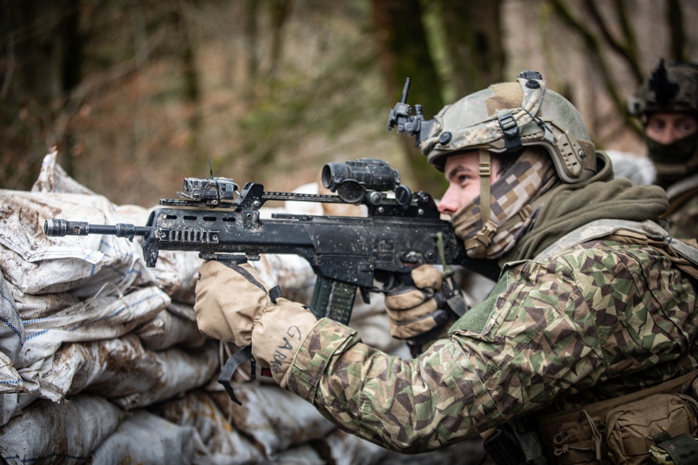 Latvian Soldiers during Allied Spirit 22