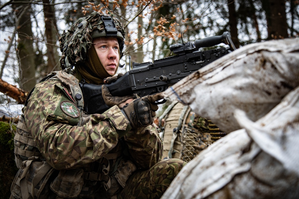 Latvian Soldiers during Allied Spirit 22