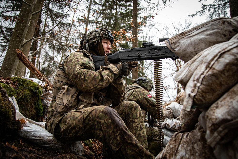 Latvian Soldiers during Allied Spirit 22