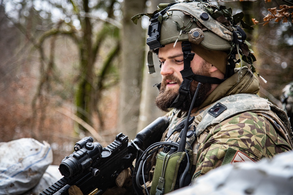 Latvian Soldiers during Allied Spirit 22