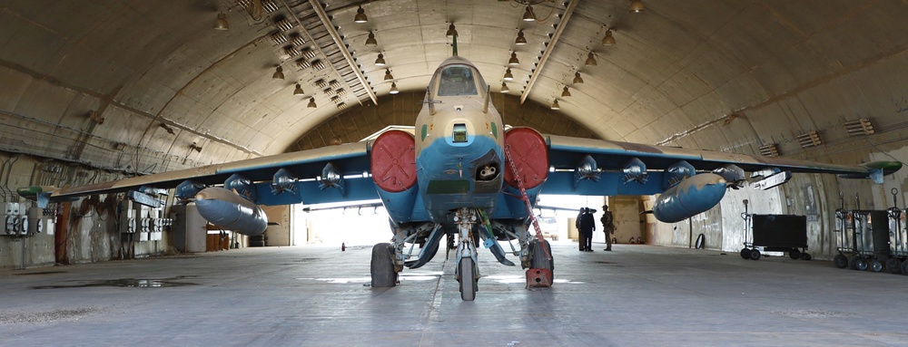 Iraq Air Force Conduct Maintenance on SU-25 Jets