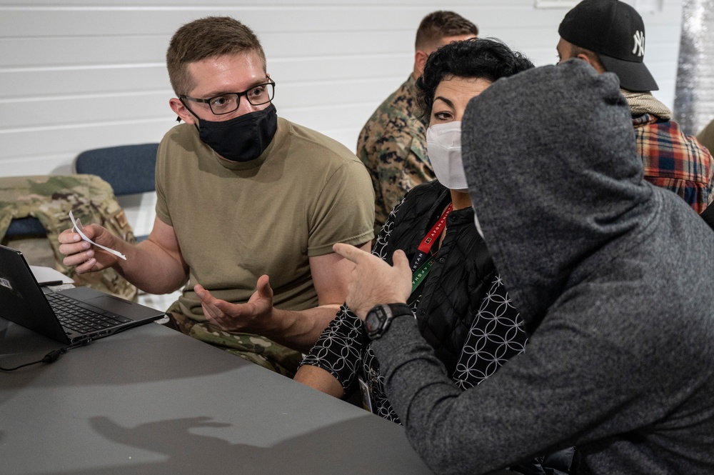 Task Force Liberty conducts employment workshop for guests