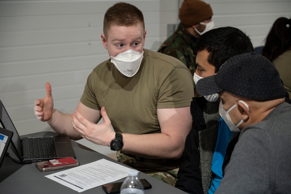 Task Force Liberty conducts employment workshop for guests