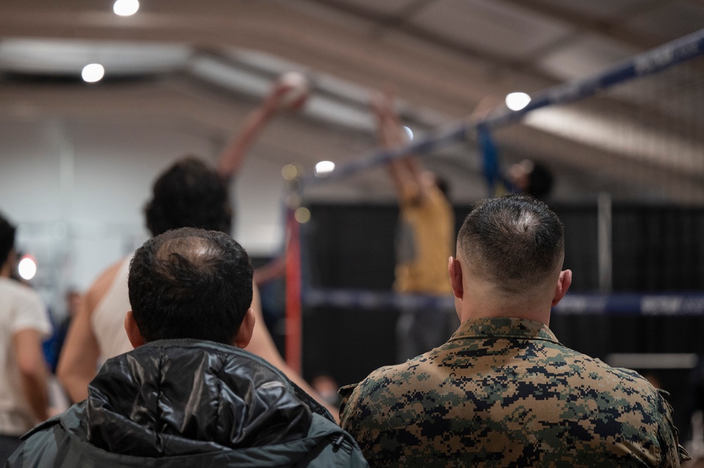 Task Force Liberty guests stay active with volleyball