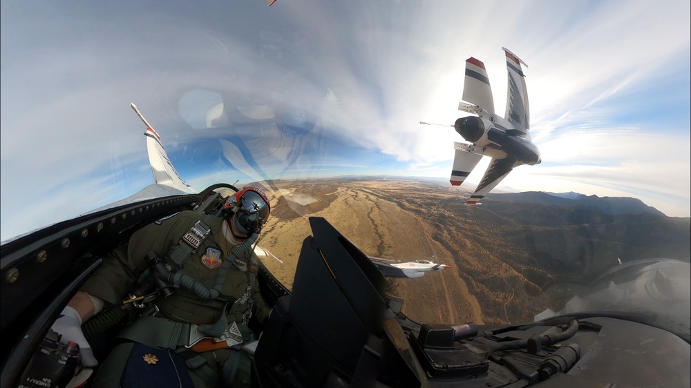 Thunderbirds train over Fort Huachuca