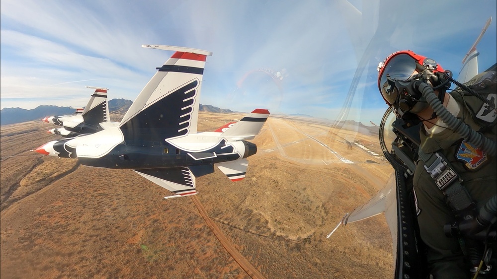 Thunderbirds train over Fort Huachuca