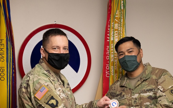 SFC Escobar Promotion Ceremony