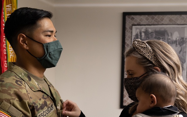 SFC Escobar Promotion Ceremony