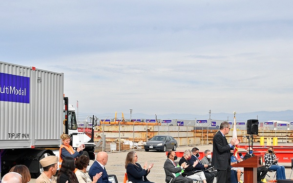 Navy delivers remarks at FedEx press conference about JUA