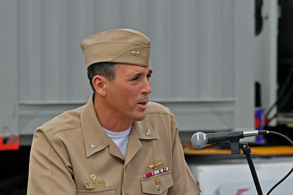 Navy delivers remarks at FedEx press conference about JUA