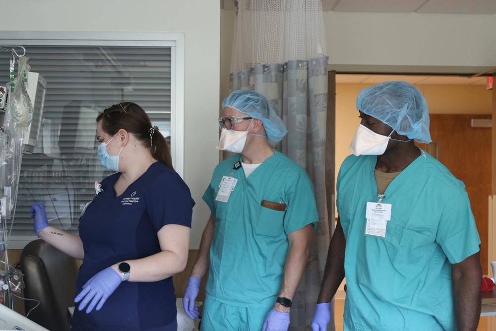 U.S. Navy Medical Team Begins Work at St. Louis’ Christian Hospital