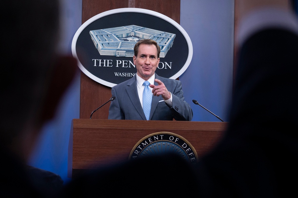 Pentagon Spokesman Holds Press Briefing