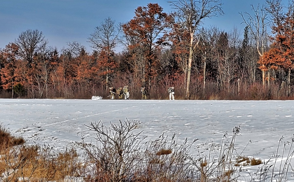 Snowshoeing among critical skills practiced, learned by students in CWOC at Fort McCoy