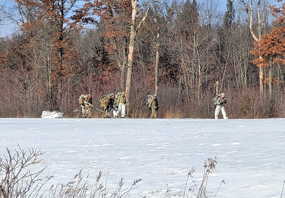 Snowshoeing among critical skills practiced, learned by students in CWOC at Fort McCoy