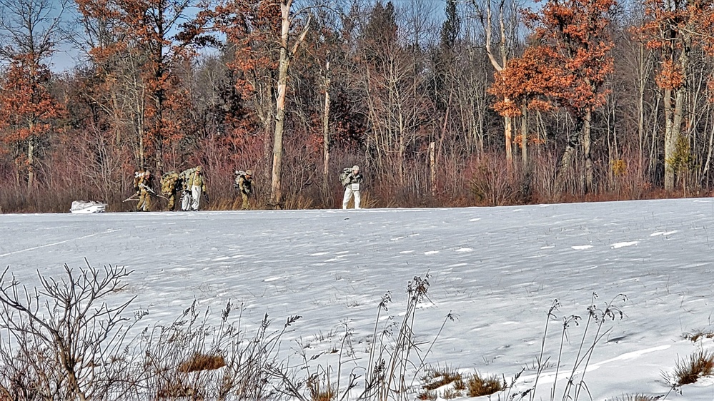 Snowshoeing among critical skills practiced, learned by students in CWOC at Fort McCoy