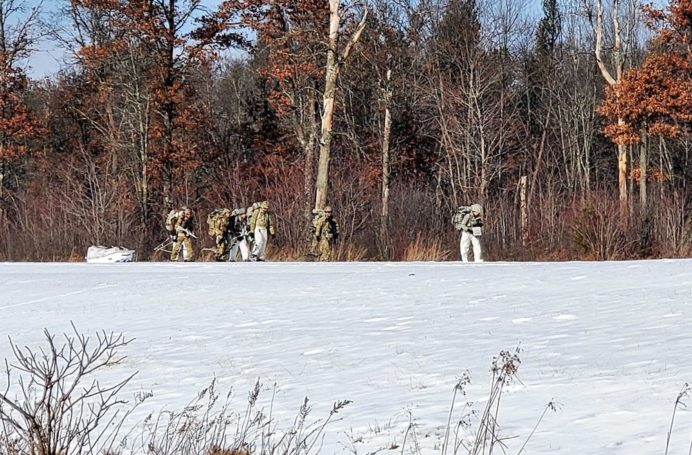 Snowshoeing among critical skills practiced, learned by students in CWOC at Fort McCoy