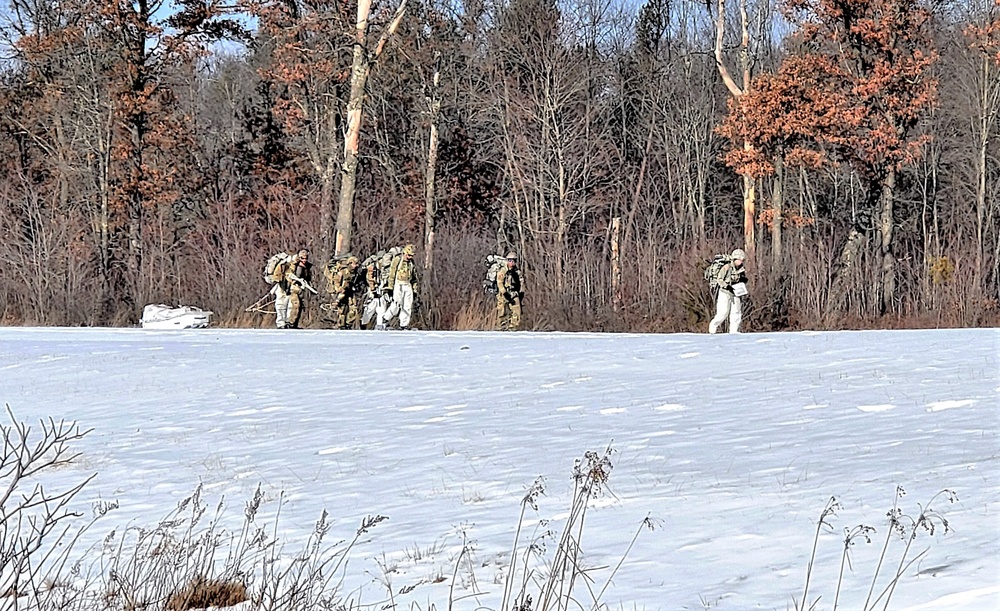 Snowshoeing among critical skills practiced, learned by students in CWOC at Fort McCoy